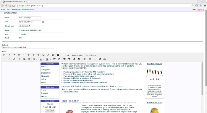Managing email campaigns